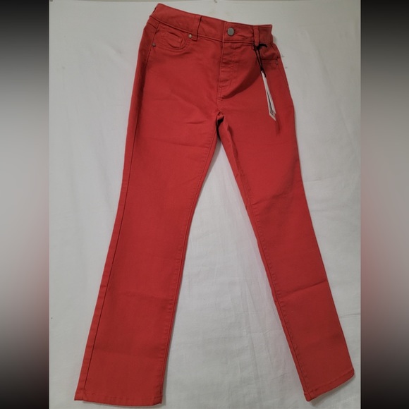 Women Jean Stretch Ghutleg Red - Picture 1 of 1